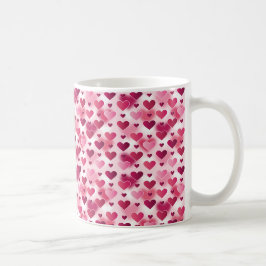 Muster für rosa Herzen Kaffeetasse