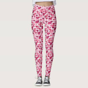 Muster für rosa Herzen Leggings