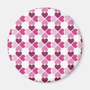 Muster für rosa Herzen Magnet