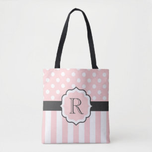 Muster für rosa Punkte und Streifen