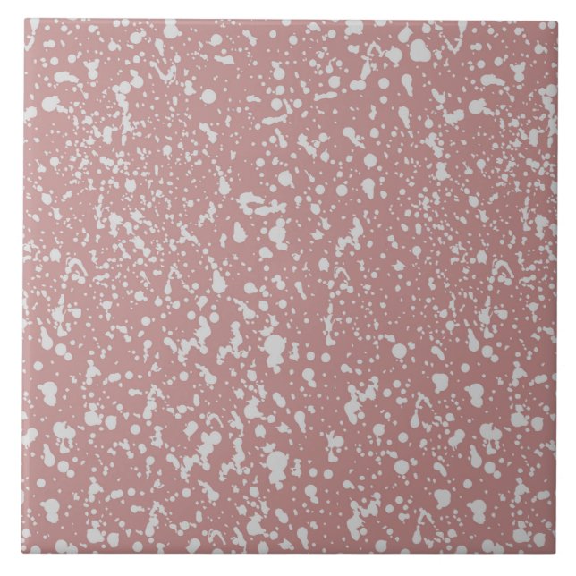 Muster für rosa und weiße Punkte Fliese (Vorderseite)