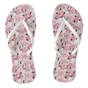 Muster für rosafarbene Produkte Flip Flops