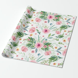 Muster für Rose der Blume Geschenkpapier