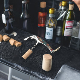 Muster für Rose und Blätter Kellnermesser