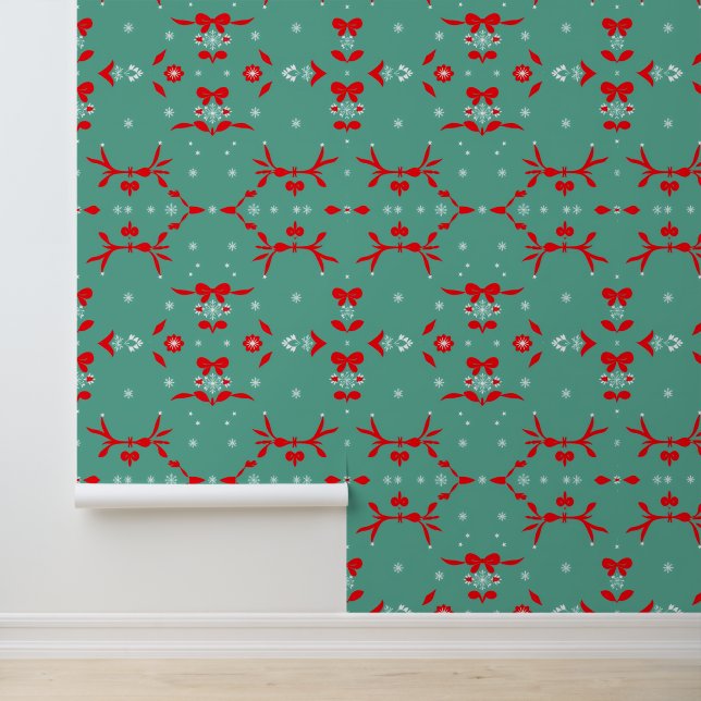 Muster für Rot- und Weißtafel Tapete (Anwendung)