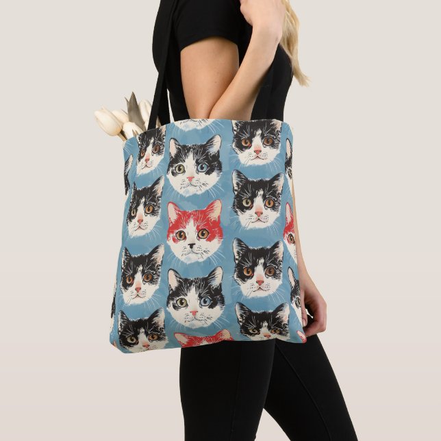 Muster für rote und schwarze Katzen (Von Nahem)