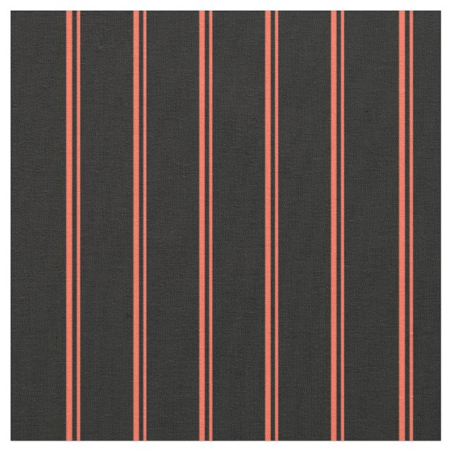 Muster für rote und schwarze Streifen Stoff (Nahaufnahme)