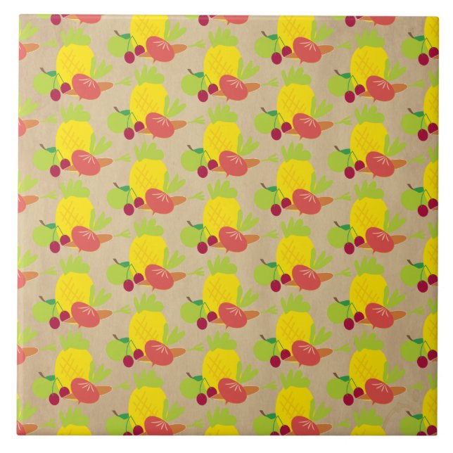 Muster für rustikales Gemüse Fliese (Vorderseite)