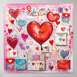 Muster für Schlaghöre und Lieben Poster