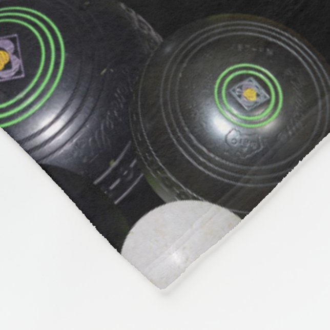 Muster für Schwarz-weiße Rasenbögen, Fleecedecke (Ecke)