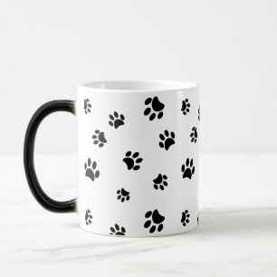 Muster für schwarze Paws Verwandlungstasse