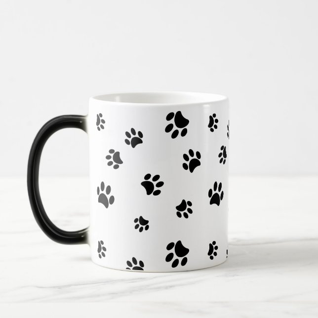 Muster für schwarze Paws Verwandlungstasse (Links)