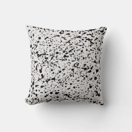 Muster für schwarze und weiße Punkte Kissen