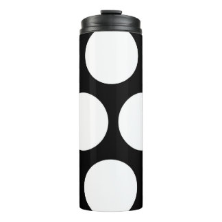 Muster für schwarze und weiße Punkte Thermosbecher