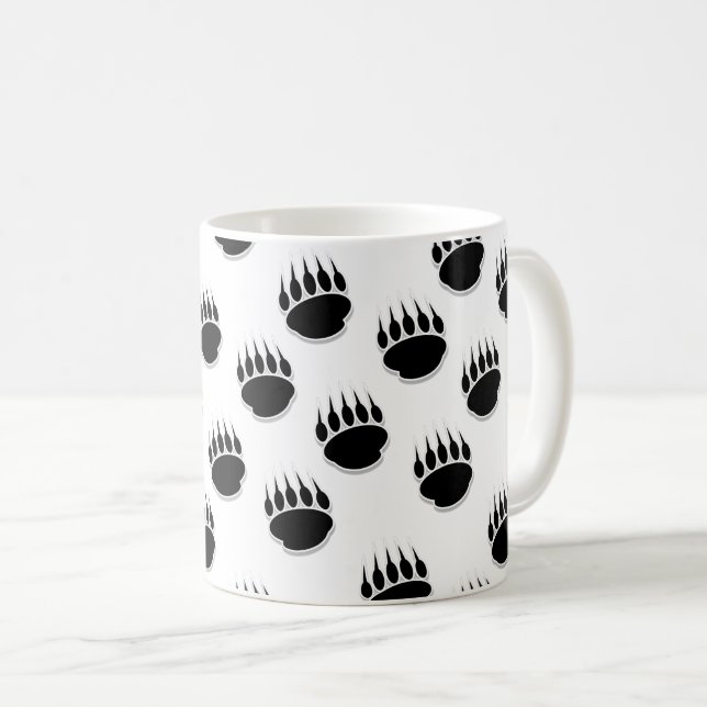 Muster für schwarzer Bär Kaffeetasse (VorderseiteRechts)