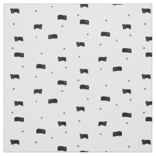 Muster für Schweine und Äpfel Stoff