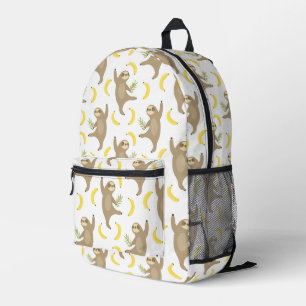 Muster für Schwellen und Bananen Bedruckter Rucksack