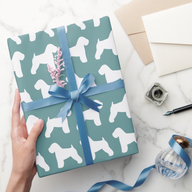 Muster für Silhouetten mit weichem Rad Geschenkpapier (Schenken)