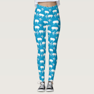 Muster für Sky Blue Airplane Leggings