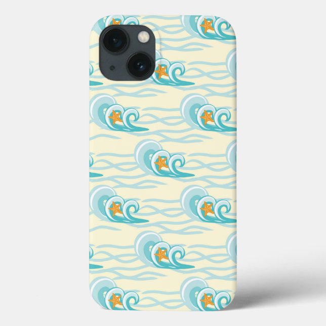 Muster für Soft Waves Case-Mate iPhone Hülle (Rückseite)