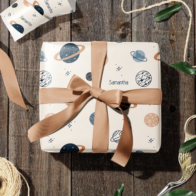 Muster für Sonnensysteme Geschenkpapier (Von Creator hochgeladen)