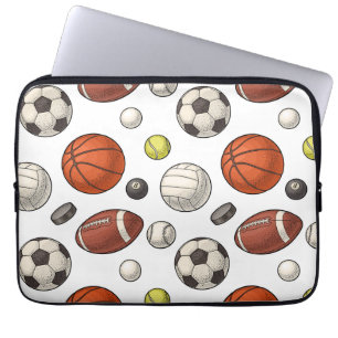 Muster für Sportgeräte Laptopschutzhülle
