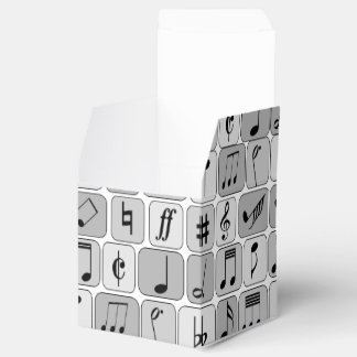 Muster für stylische monochrome geometrische Musik Geschenkschachtel