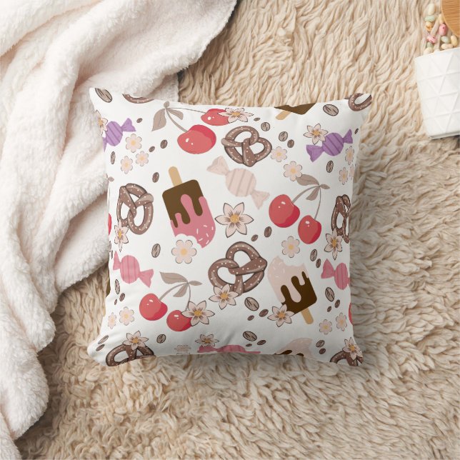 Muster für süße und salzige Leckereien Kissen (Decke)