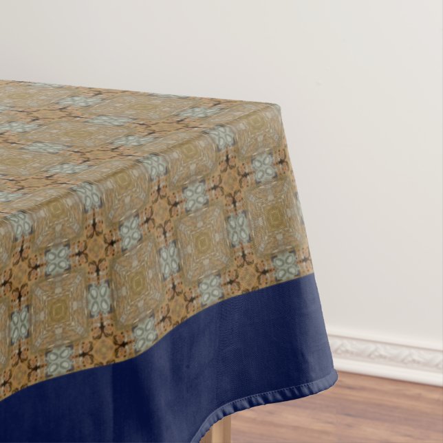 Muster für Tan und Gray Tiles Tischdecke (Beispiel)