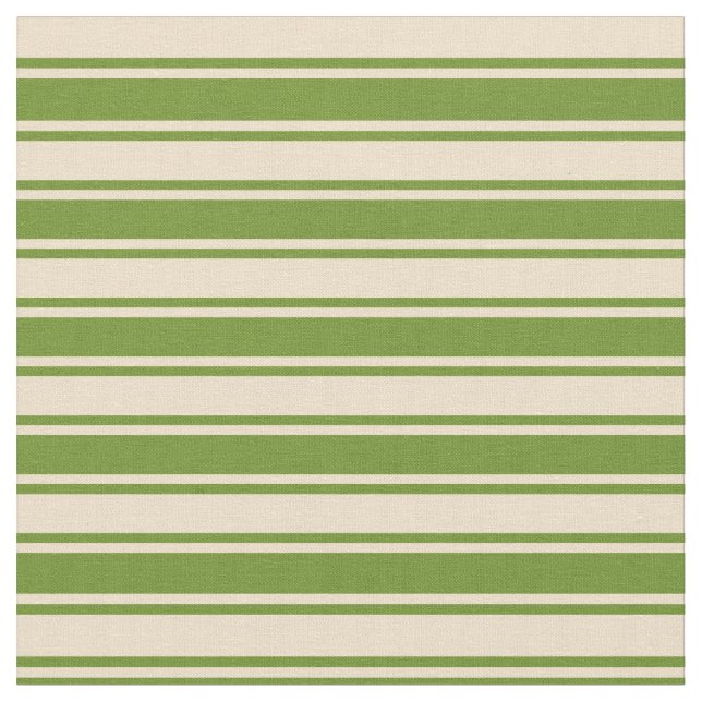 Muster für Tan und grüne Linien Stoff (Nahaufnahme)