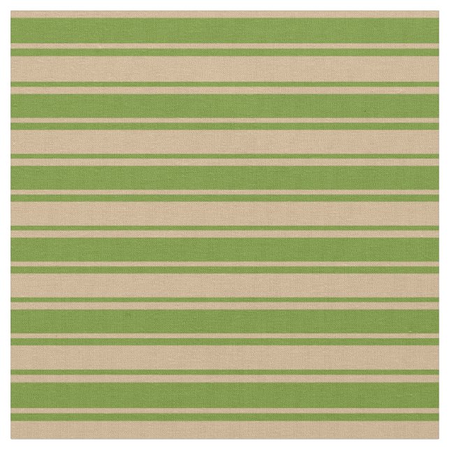 Muster für Tan und grüne Streifen Stoff (Nahaufnahme)