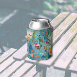 Muster für texturierte Blume Dosenkühler