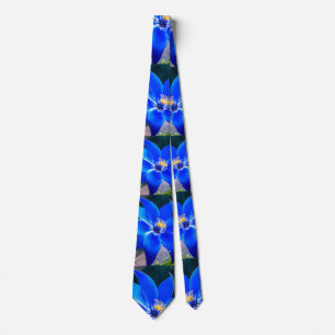Muster für tiefe blaue Blume Krawatte
