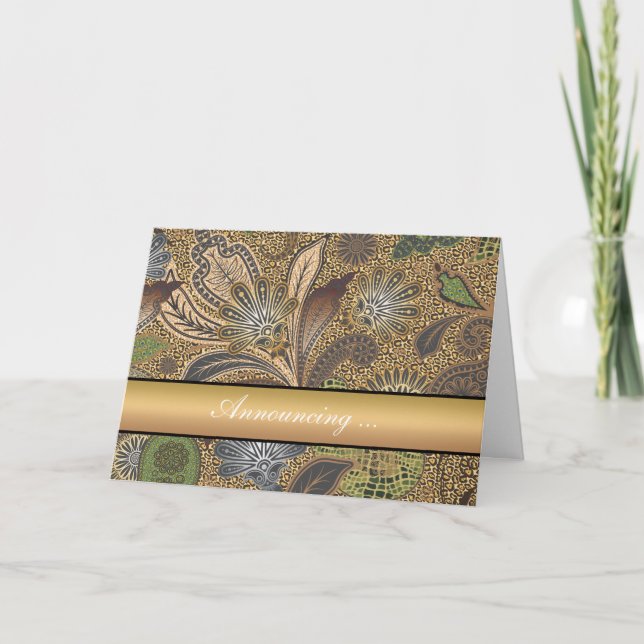 Muster für Tierdruckpaisley Ankündigung (Vorderseite)