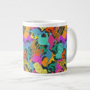 Muster für tierische Silhouetten Jumbo-Tasse