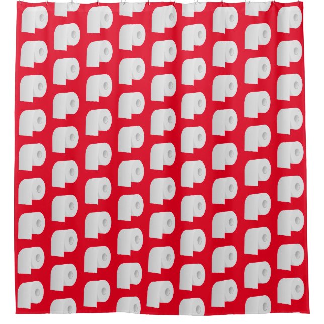 Muster für Toilettenpapier Duschvorhang (Vorderseite)
