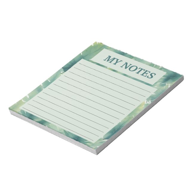 Muster für tropische Blätter Notizblock (Rotiert)