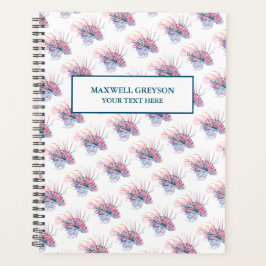 Muster für tropische Fische mit Aquarellfarbe Planer