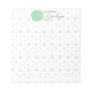 Muster für tropische Garnballen Notizblock