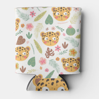 Muster für tropische Pflanze von Leopard Dosenkühler