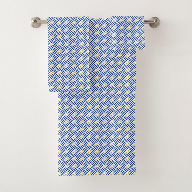 Muster für Uruguay-Flaggenmuster Badhandtuch Set (Insitu)