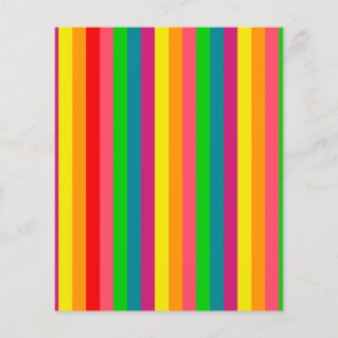 Muster für vertikale Streifen mit mehrfarbigem Reg Flyer