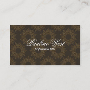 Muster für verzierte Elemente Visitenkarte