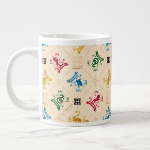Muster für verzierte HOGWARTS™-Wappen Jumbo-Tasse