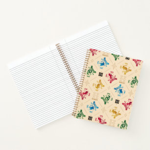 Muster für verzierte HOGWARTS™-Wappen Notizbuch