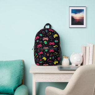 Muster für Videospielregler Bedruckter Rucksack
