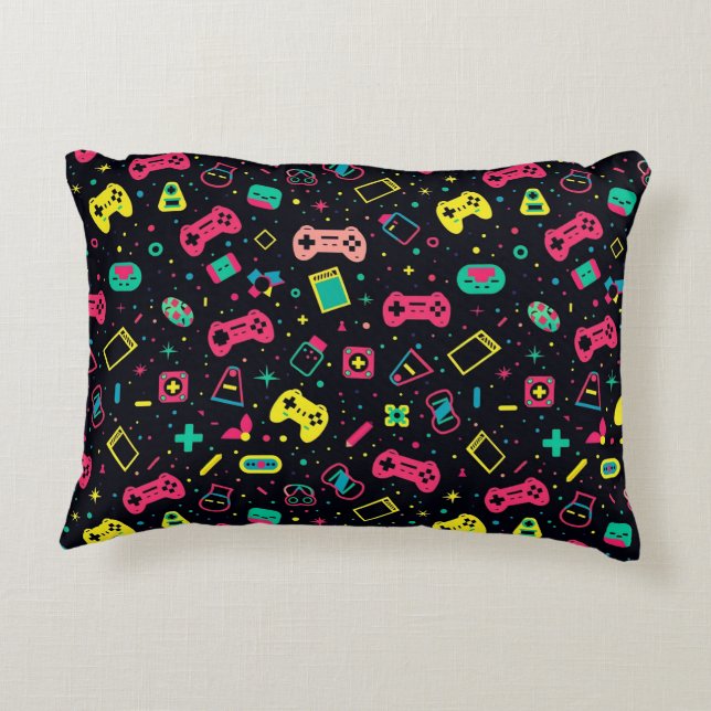Muster für Videospielregler Dekokissen (Rückseite)