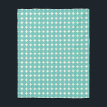 Muster für Vintage, Aquamarine grüne geometrische  Fleecedecke<br><div class="desc">Vintage Minze Aquamarine grüne geometrische Punktmuster Fleece Blanket</div>