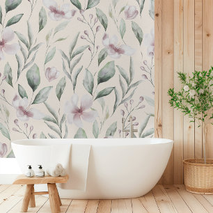 Muster für Vintage Blumen und Blätter Tapete