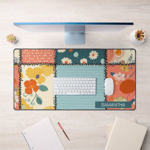 Muster für Vintage Blumenmuster (7) Schreibtischunterlage